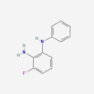 molecular formula C12H11FN2 B8635930 3-fluoro-N1-phenylbenzene-1,2-diamine 