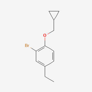 2-bromo-1-(cyclopropylmethoxy)-4-ethyl-Benzene