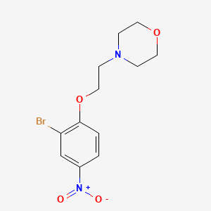 molecular formula C12H15BrN2O4 B8636002 4-(2-(2-Bromo-4-nitrophenoxy)ethyl)morpholine 