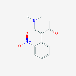 molecular formula C12H14N2O3 B8636032 4-(Dimethylamino)-3-(2-nitrophenyl)but-3-en-2-one CAS No. 61732-71-6
