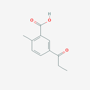molecular formula C11H12O3 B8636038 2-Methyl-5-propionylbenzoic acid 