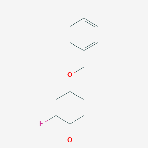 4-(Benzyloxy)-2-fluorocyclohexan-1-one