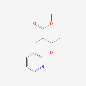 molecular formula C11H13NO3 B8636068 Methyl 3-oxo-2-(pyridin-3-ylmethyl)butanoate 