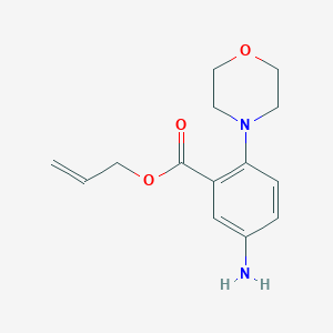 molecular formula C14H18N2O3 B8636075 Allyl 5-amino-2-morpholin-4-ylbenzoate 