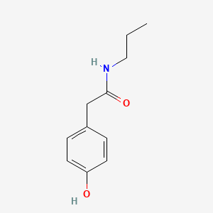 molecular formula C11H15NO2 B8636079 N-(1-propyl)-4-hydroxyphenylacetamide 