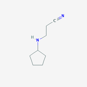 molecular formula C8H14N2 B086361 3-(Cyclopentylamino)propionitrile CAS No. 1074-63-1