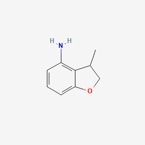 molecular formula C9H11NO B8636122 3-Methyl-2,3-dihydrobenzofuran-4-amine 