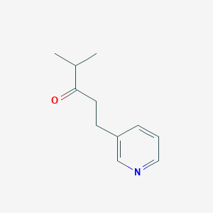 molecular formula C11H15NO B8636159 4-Methyl-1-pyridin-3-yl-pentan-3-one 