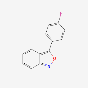 molecular formula C13H8FNO B8636179 3-(4-Fluorophenyl)-2,1-benzisoxazole 