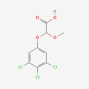 molecular formula C9H7Cl3O4 B8636186 Methoxy(3,4,5-trichlorophenoxy)acetic acid CAS No. 65807-98-9
