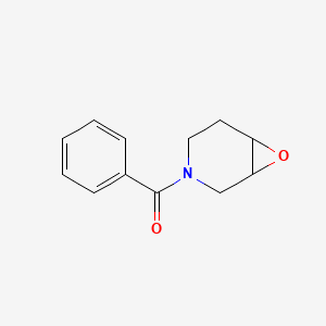 molecular formula C12H13NO2 B8636207 7-Oxa-3-azabicyclo[4.1.0]heptan-3-yl(phenyl)methanone CAS No. 71785-92-7