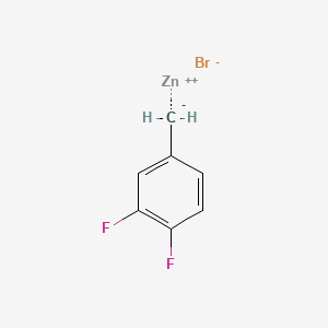 molecular formula C7H5BrF2Zn B8636227 3,4-Difluorobenzyl ZINC bromide 