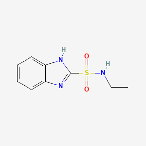 molecular formula C9H11N3O2S B8636264 N-ethyl-1H-benzo[d]imidazole-2-sulfonamide 
