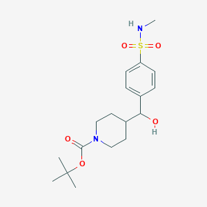 1-Boc-4-[Hydroxy-(4-methylsulfamoylphenyl)methyl]piperidine