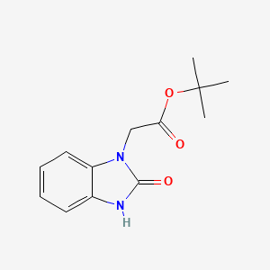 molecular formula C13H16N2O3 B8636318 Tert-butyl (2-oxo-2,3-dihydrobenzimidazol-1-yl)acetate 