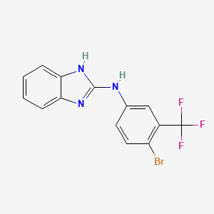 N-[4-Bromo-3-(trifluoromethyl)phenyl]-1H-benzimidazol-2-amine