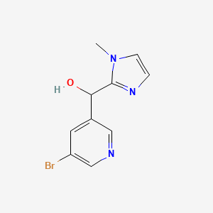 molecular formula C10H10BrN3O B8636383 (5-Bromo-pyridin-3-yl)-(1-methyl-1H-imidazol-2-yl)-methanol 