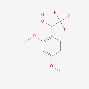 molecular formula C10H11F3O3 B8636389 1-(2,4-Dimethoxyphenyl)-2,2,2-trifluoroethanol 