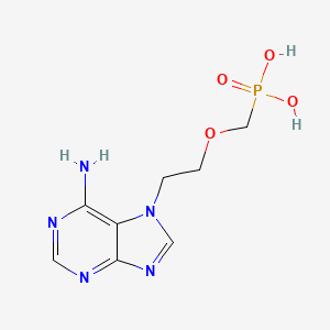 molecular formula C8H12N5O4P B8636400 7-[2-(Phosphonomethoxy)ethyl]adenine 