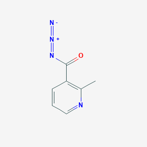 molecular formula C7H6N4O B8636405 3-(Azidocarbonyl)-2-methylpyridine 