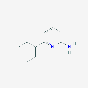 6-(Pentan-3-yl)pyridin-2-amine