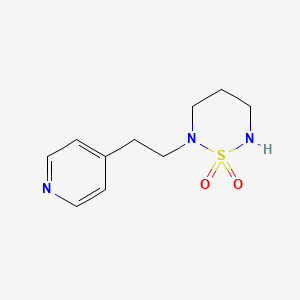 molecular formula C10H15N3O2S B8636438 2-[2-(Pyridin-4-yl)ethyl]-1lambda~6~,2,6-thiadiazinane-1,1-dione CAS No. 89151-22-4