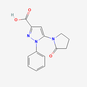 5-(2-Oxo-pyrrolidin-1-yl)-1-phenyl-1H-pyrazole-3-carboxylic acid