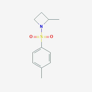 molecular formula C11H15NO2S B086365 Azetidine, 2-methyl-1-(p-tolylsulfonyl)- CAS No. 13595-47-6