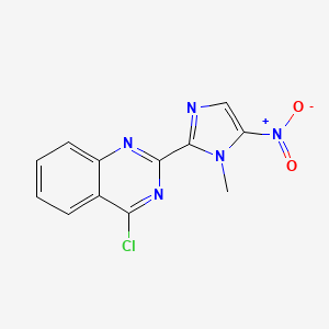 B8636533 4-Chloro-2-(1-methyl-5-nitro-1H-imidazol-2-yl)quinazoline CAS No. 61717-32-6