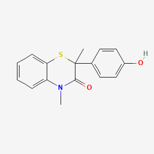 2-(4-Hydroxyphenyl)-2,4-dimethyl-2H-1,4-benzothiazin-3(4H)-one