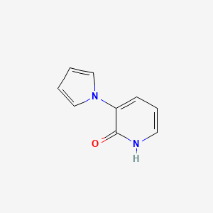 molecular formula C9H8N2O B8636577 3-Pyrrol-1-ylpyridin-2-ol 