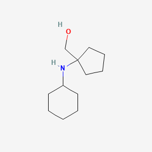 1-(Cyclohexylamino)-1-(hydroxymethyl)cyclopentane