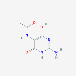 molecular formula C6H8N4O3 B8636611 5-Acetamido-2-amino-4,6-dihydroxypyrimidine 