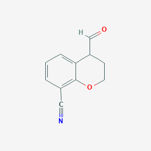 4-formyl-3,4-dihydro-2H-chromene-8-carbonitrile