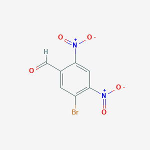 molecular formula C7H3BrN2O5 B8636665 5-Bromo-2,4-dinitrobenzaldehyde 