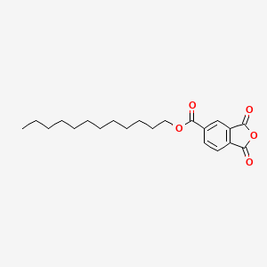molecular formula C21H28O5 B8636737 5-Isobenzofurancarboxylic acid, 1,3-dihydro-1,3-dioxo-, dodecyl ester CAS No. 22485-51-4