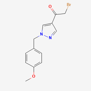 2-Bromo-1-(1-(4-methoxybenzyl)-1H-pyrazol-4-yl)ethanone