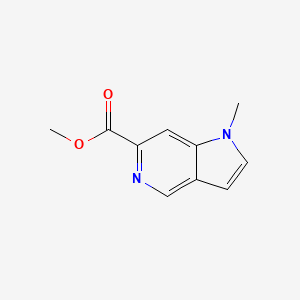 molecular formula C10H10N2O2 B8636786 methyl 1-methyl-1H-pyrrolo[3,2-c]pyridine-6-carboxylate 