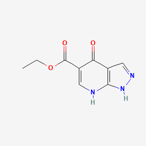 4-Hydroxy-1H-pyrazolo[3,4-b]pyridine-5-carboxylic acid ethyl ester