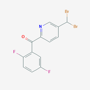 [5-(Dibromomethyl)pyridin-2-yl](2,5-difluorophenyl)methanone