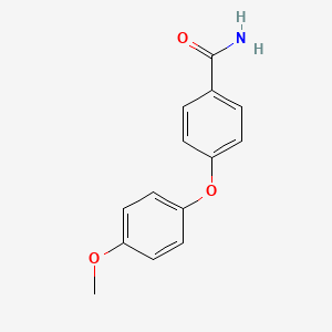 molecular formula C14H13NO3 B8636821 4-(4-Methoxyphenoxy)benzamide 