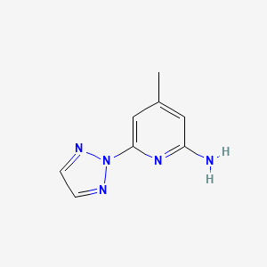 4-methyl-6-(2H-1,2,3-triazol-2-yl)pyridin-2-amine