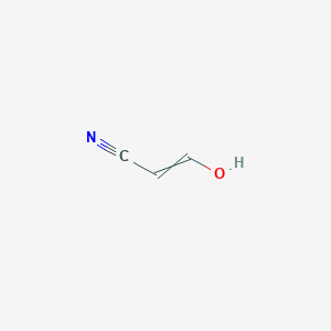 molecular formula C3H3NO B8636871 2-Propenenitrile, 3-hydroxy- CAS No. 25078-62-0
