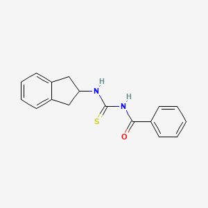N-[(2,3-Dihydro-1H-inden-2-yl)carbamothioyl]benzamide