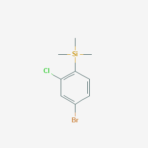 molecular formula C9H12BrClSi B8636892 3-Chloro-4-trimethylsilyl-bromobenzene CAS No. 609769-18-8