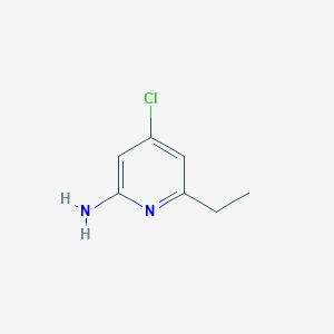 molecular formula C7H9ClN2 B8636900 4-Chloro-6-ethylpyridin-2-amine 
