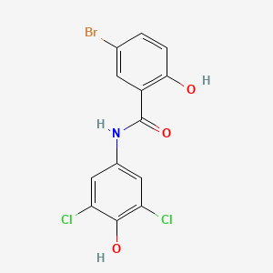 molecular formula C13H8BrCl2NO3 B8636916 5-Bromo-N-(3,5-dichloro-4-hydroxyphenyl)-2-hydroxybenzamide CAS No. 62047-43-2