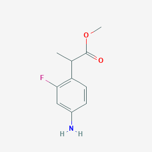 Methyl 2-(4-amino-2-fluorophenyl)propionate