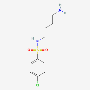 molecular formula C10H15ClN2O2S B8636965 N-(4-aminobutyl)-4-chlorobenzenesulfonamide 