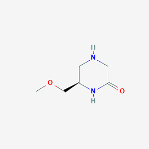 molecular formula C6H12N2O2 B8637034 (R)-6-methoxymethyl-piperazin-2-one 